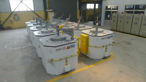 China Electric Heat Treatment Aluminum Crucible Furnace 1000KG Black For Degassing factory