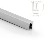 12*12mm Recessed Aluminum LED Profile Heat Sink Extrusion Channel