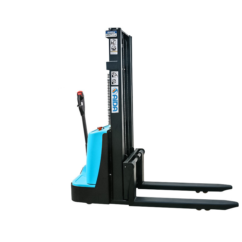 China Electric Pedestrian Pallet Stacker truck 1.5tons lift height 3000mm factory