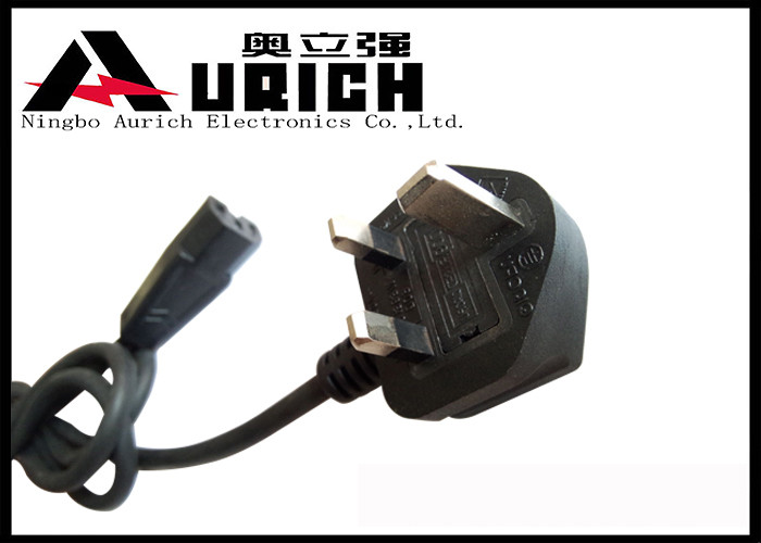Detachable BS1363 Uk Power Cable BS Approval PVC Jacket Copper Conductor