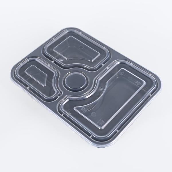 Rectangle Disposable Plastic Food Containers 0.5-1.5mm Thickness Microwave For