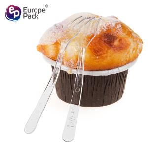 China Food grade eco-friendly disposable ps material plastic two prong fork factory