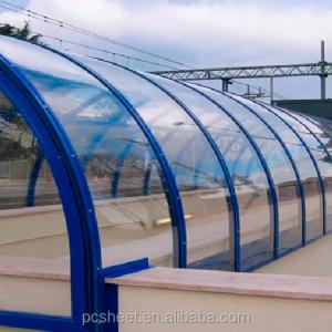 China Commercial Roof Foldable clear Polycarbonate for Greenhouse 4 Walls 20mm Hollow Polycarbonate Sheets factory