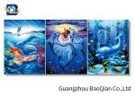 3d Ocean Animal Pictures With Black Frame , 30*40 CM Size 3d Flipped Printing