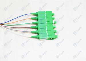 China SC / APC Distribution Fiber Cable , 6 Core Fiber Optic Cable Fan Out 0.9mm Pigtail factory