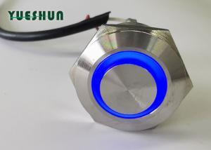 China IP67 Miniature Illuminated Push Button Switch Stainless Steel Body High Power Efficiency factory