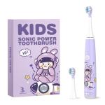 Rechargeable Cartoon Smart Children Waterproof Electric Toothbrush for 3-13 Year