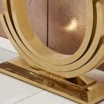 Odette Marble Top Hall Table Luxury Modern Furnitures Titanium For Living Room