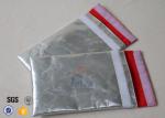 Aluminium Foil Fiberglass Fireproof Document Bag Smooth Surface 17 X 27 cm