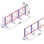 I Beam CE Cantilever Racking System 600MM Cantilever Metal Storage Racks