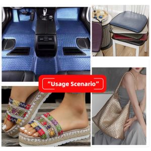 PVC Shiny Embossed Nest Pattern Synthetic Artificial Leather Fabric for Car