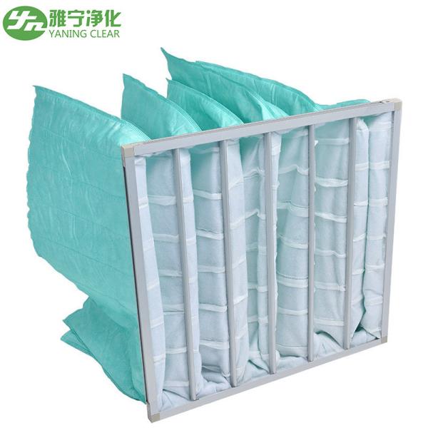 F5/M5 - F8/M8 Medium Pockets Filter Bag Filter For HVAC System Customized