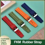 Sport FKM Rubber Watch Strap 22mm Quick Release Skin Friendly Band