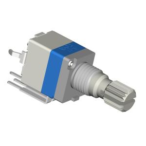 China Metal Shaft Sealed Rotary Potentiometer With Switch Single Unit RV9312NS factory