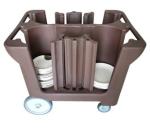 Restaurant Dish Storage Carts Tableware Trolley