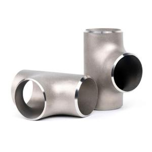 China Butt Weld Stainless Steel Reducing Tee ANSI ASME B16.9 SS316 3 Way Tee Fitting factory