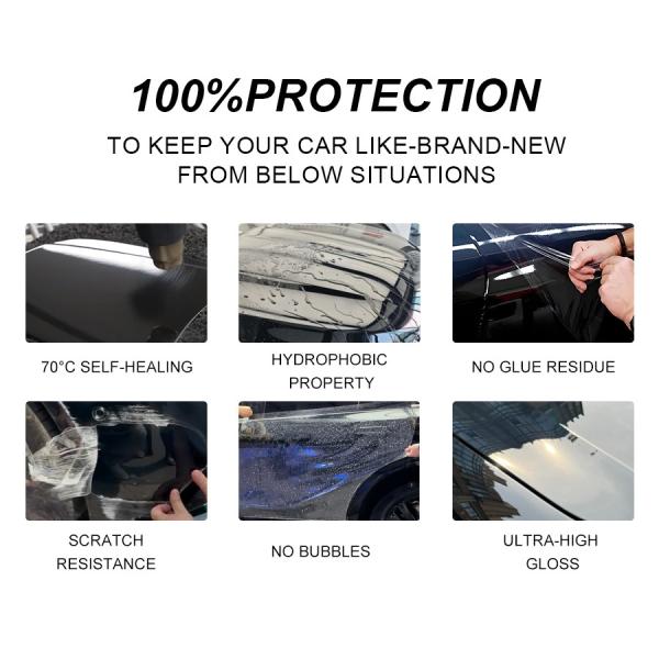 TPU 1.52X15m Self Repair Headlight PPF Headlamp Paint Protection Film Anti-scratch Auto PPF Film