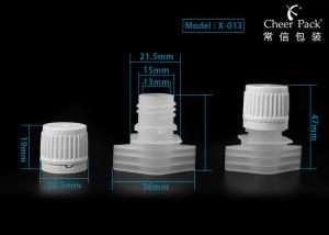 China 13mm Plastic Spout Caps Use On Detergent Pouch Packaging factory