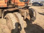 secondhand doosan wheel excavator 130-5 tyre excavator