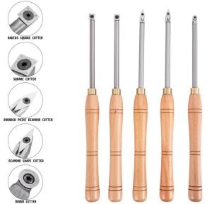 China Standard Tungsten Carbide Woodturning Tools Set for Precision Woodworking Purposes factory