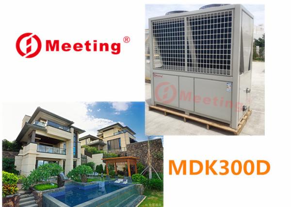 High Performance Large Villa Home Heat Pump Air To Water Copper Pipe Thick 0.8-1