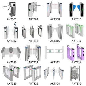 Stainless Steel Flap Barrier Turnstile with 0.8s Arm Open/Close Time and 40~60