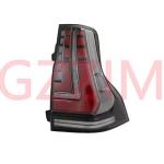 Black Red LED Tail Light ABS Plastic For Prado FJ150 2018