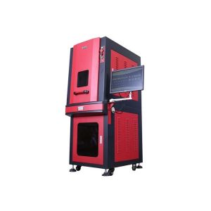 China Professional Metal Etching Machine , Fiber Laser Marker With Fully Enclosed Cabinet on sale