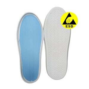 China Cleanroom Dustproof ESD Single Sole Antistatic White Safety Boots Sole Extra Large Size factory
