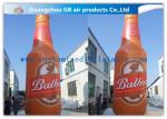 Customized Inflatable Wine Bottle , Outdoor Advertising Inflatable Beer Bottle