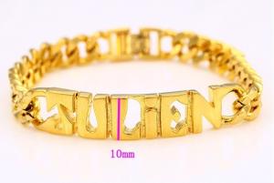 China imitation fine jewelry goldfield chains letter name factory