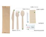 Custom Size Compostable Wooden Cutlery Disposable Wood 140mm Knife