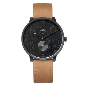 China SS316L case Custom Design Watches 3ATM Waterproof Genuine Leather Quartz Watch factory