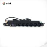 Power Distribution Unit 19 Inch 1U 6 Port Intelligent Remote Controlled Metered