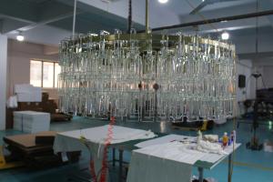 China Marignan Round Chandelier 91cm Customized Elegant Brass Crystal Chandelier factory