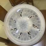 85-265V Office Kitchen 3 gear Wind Speed Ceiling Dimmable LED Ceiling Fan Light
