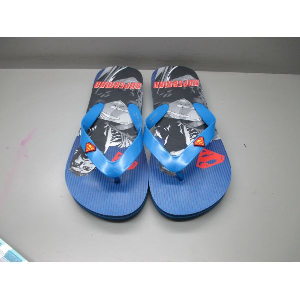 PE EVA Materials Kids Flip Flops Superman Character Open Toe Childrens Sandals