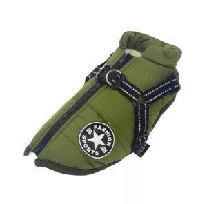 China Luxury Cooling Pet Vest Dog Harness And Leash Set With Buckle Winter Cotton Coat factory