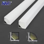LED Corner Aluminium Profile Extrusion Channel For Cabinet 45 90 Degree Angle