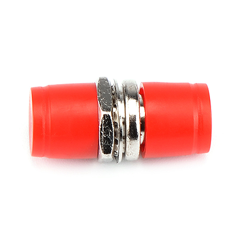 Red Small D Optical Fiber Adapter FC Singlemode UPC Round Type