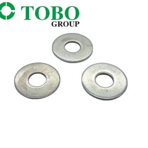 China DIN126 Zinc Plated Carbon Steel Flat Washers M2 - M8 Plain Washers factory