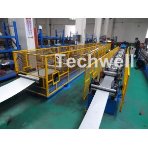 Galvanized Steel Half Round Portable Gutter Machine 15m/min