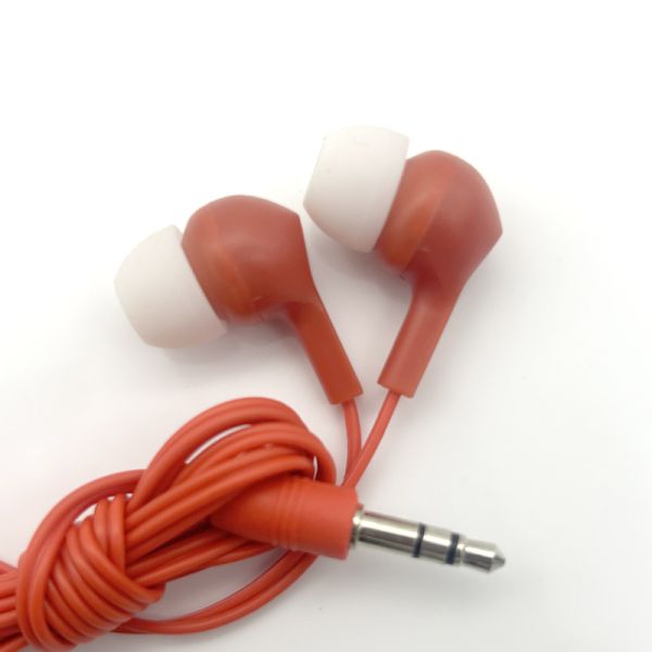 3.5mm Plug Audio Earphones Durable Wired Earphone Multi Colors Ear Buds with Frequency Range 000 Hz and Customized Length