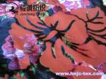 New burnout antistatic flower polyester fabric miro velvet fabric women apparel