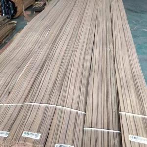 China Natural Sliced Cut Light Color Paldao Wood Quarter Cut Veneer With Black Line factory