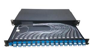 China PLC Fiber Optic Splitters ODF Patch Panel 1x64 2x64 Fiber Optic Distribution Unit factory