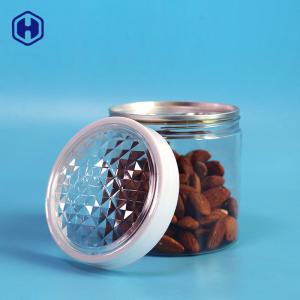 China Clear 360ml 12oz Screw Cap Airtight Plastic Jar factory