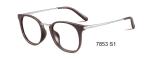 Plastic Flexible Optical Glasses Frames Metal Temple Square Eyeglasses Frames