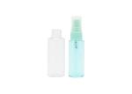 Plastic PET Cosmetic Spray Bottle Light Blue Clear Empty Alcohol 50Ml 60ML