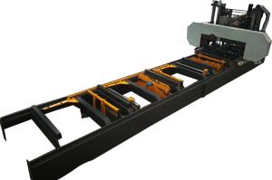 China Large Horizontal Band Saw Wood Portable Sawmill For Sale Full Automatic Big Sawmill factory